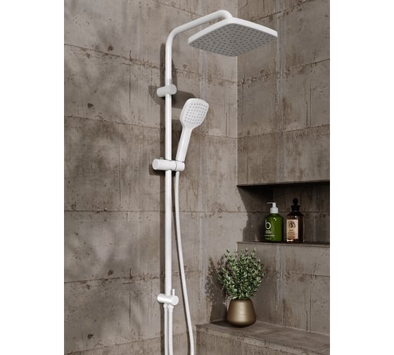 Смеситель для ванны с душевым набором ORANGE O-Shower белая OW04w