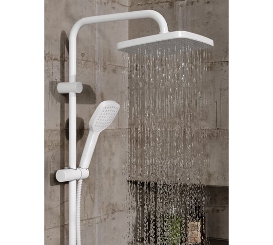 Смеситель для ванны с душевым набором ORANGE O-Shower белая OW04w