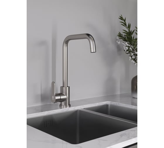 Cмеситель для кухни ORANGE Steel никель M99-006ni