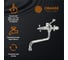 Смеситель универсальный для ванны ORANGE Классик Pro, хром M72-222cr 6