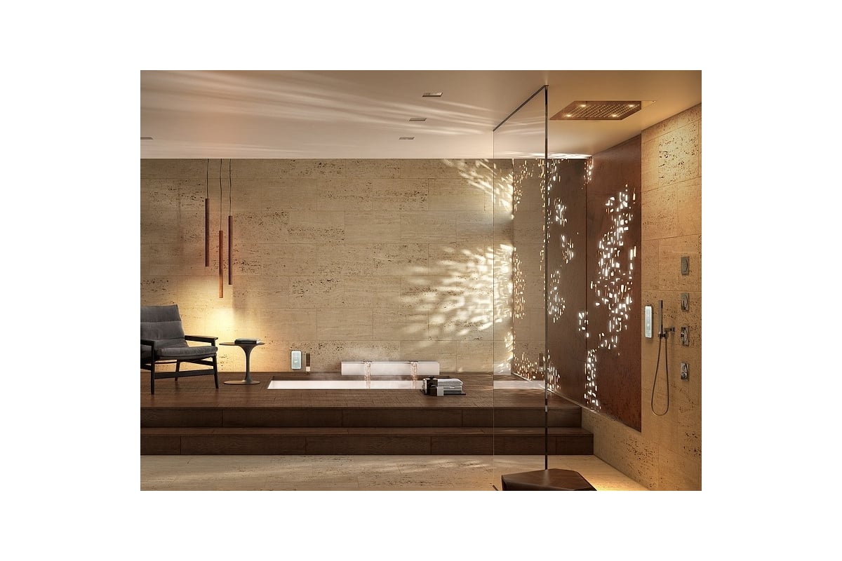 Душ потолочный Bossini Dream Multifunction 570x470 мм, с функциями ...