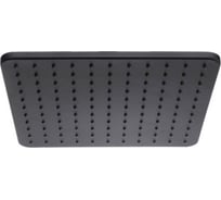 Верхний душ Bossini Cosmo 280x280 мм, самоочищение c поворотным шарниром, чёрный матовый I00598.073