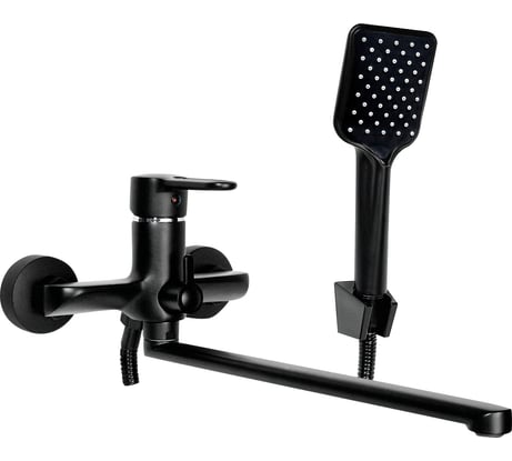 Смеситель для ванны универсальный Славен одноручный, черный СЛ-ОД-Т3Ч