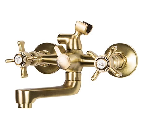 Смеситель для ванны с коротким поворотным изливом Agger Retro-X бронза A1721288