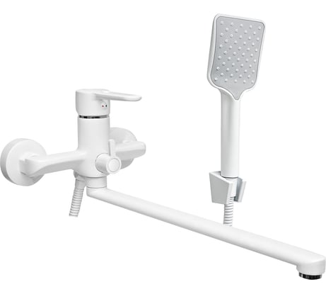 Смеситель для ванны универсальный Славен одноручный, белый СЛ-ОД-Т3Б