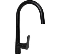 Смеситель для мойки с высоким изливом Славен одноручный, черный СЛ-ОД-Г2Ч