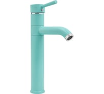 Смеситель для умывальника с высоким корпусом Славен одноручный, мятный СЛ-ОД-Д82