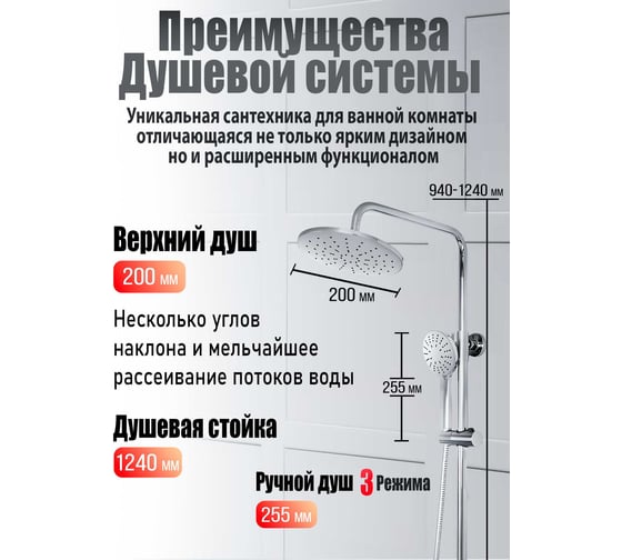 Душевая система Agger Merry хром A1393300