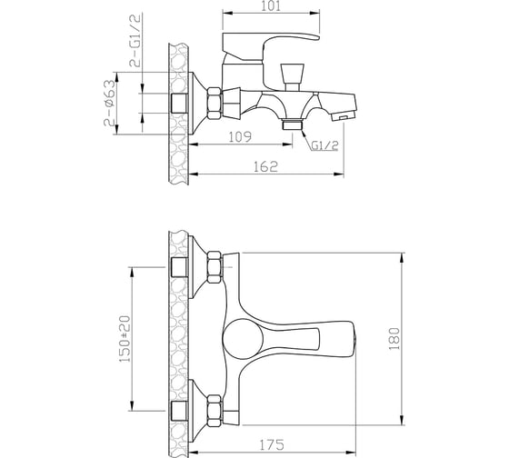 Душевая система Agger Fine хром A1131100