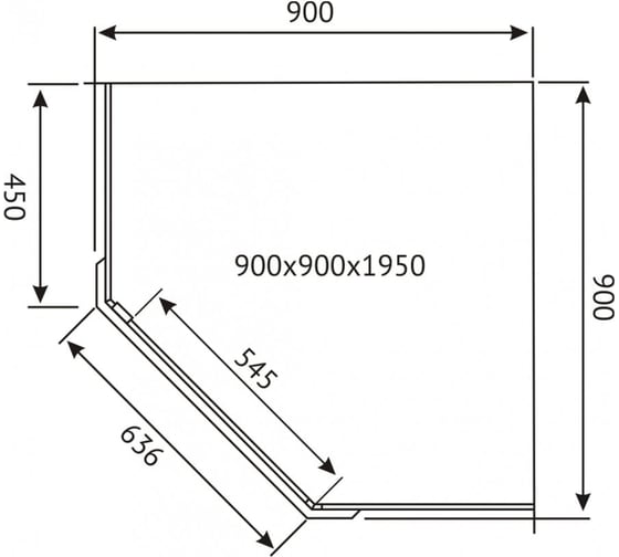 Душевой уголок BERGES OXIGEN 900x900x1950, прозрачное стекло, 8 мм, профиль хром 061021