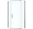 Душевой уголок BERGES OXIGEN 900x900x1950, прозрачное стекло, 8 мм, профиль хром 061021 1
