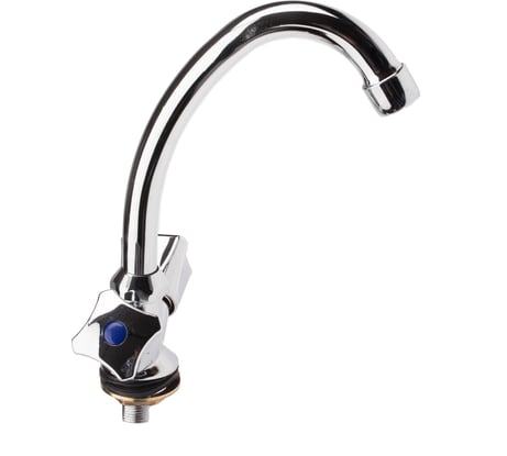 Смеситель stOmega Омега мах. Квадро, елочка 1/2" керамика, крепление под гайку 3310-3