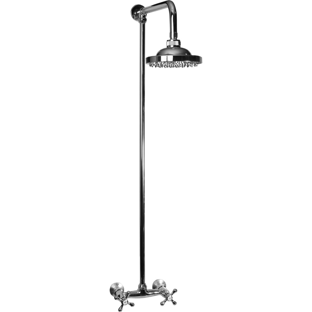 Смеситель для душа stOmega Omega, 1/2\", керамика, крест, стационарный ...