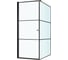Душевой уголок BERGES DARK 900x900x1950, прозрачное стекло, 8 мм, левый 061020L 1