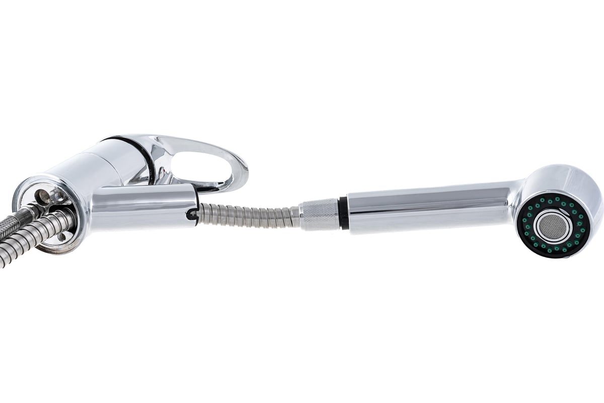 Смеситель для кухни stOmega Omega, D=40 мм, с выдвижной душевой лейкой ...