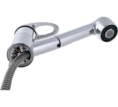 Смеситель для кухни stOmega Omega, D=40  мм, с выдвижной душевой лейкой 6002