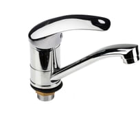 Смеситель для кухни stOmega Омега картридж D=40 мм, средний нос 15 см, крепление на гайке/20 3305-3