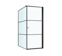 Душевой уголок BERGES DARK 900x900x1950, прозрачное стекло, 8 мм, правый 061020R