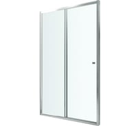 Душевая дверь BERGES NEWS 1600х1950, прозрачное стекло, 6 мм, профиль хром 063010