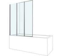 Душевая шторка BERGES СITY 800x1400, прозрачное стекло, 5 мм, профиль хром 062009