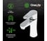 Полимерный смеситель для раковины, хром OneLife P05-021cr 3