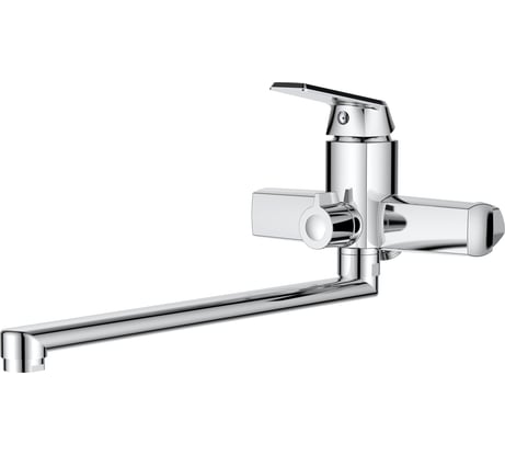 Полимерный универсальный смеситель для ванны, хром OneLife P02-211cr