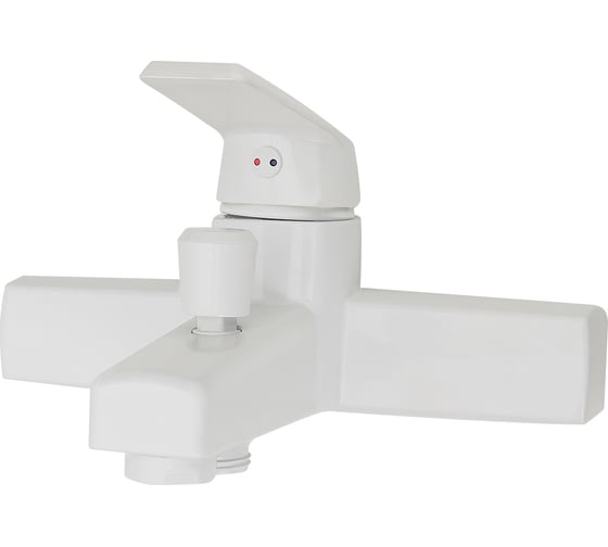 Полимерный смеситель для ванны, белый OneLife P02-100w