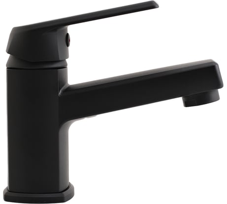 Полимерный смеситель для раковины, черный OneLife P02-021b