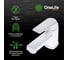 Полимерный смеситель для раковины, белый OneLife P02-021w 6