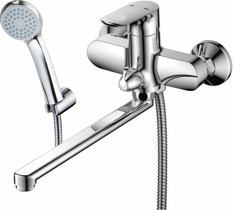 Смеситель для ванны OSGARD с длинным изливом и гарнитуром HORNAVAN 81223