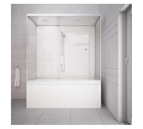 Комбинированный бокс без пара AM.PM  170х85, сиденье в комплект не входит W75B-170-085WTA