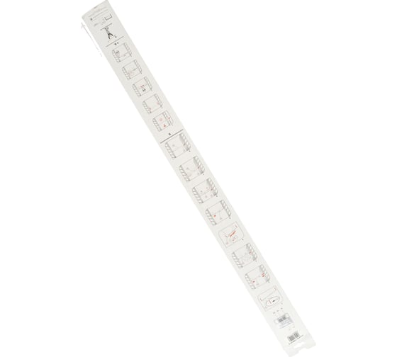 Двойная штанга RIDDER диам. 25/19 мм 110-185 см белый 11081101