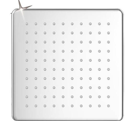 Верхний душ Elghansa нержавеющая сталь, квадратный 250х250х7 мм, SoftLine MQ-725 1