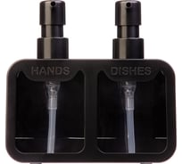 Дозатор для моющего средства и мыла ЗПИ "Альтернатива" черный И8925