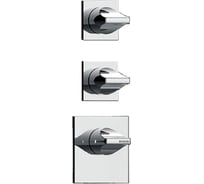 Термостат высокой Bossini Apice пропускной способности на 2-3 выхода, индивидуальные накладки для горизонтальной или вертикальной установки, внешняя часть Z035203.030