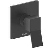 Смеситель Bossini Aki однорычажный, встраиваемый, настенный, внешняя часть, Matt Black Z00739.073