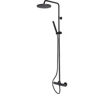 Душевая стойка Bossini Line Black&White с монокомандным смесителем, черный матовый 10095.073
