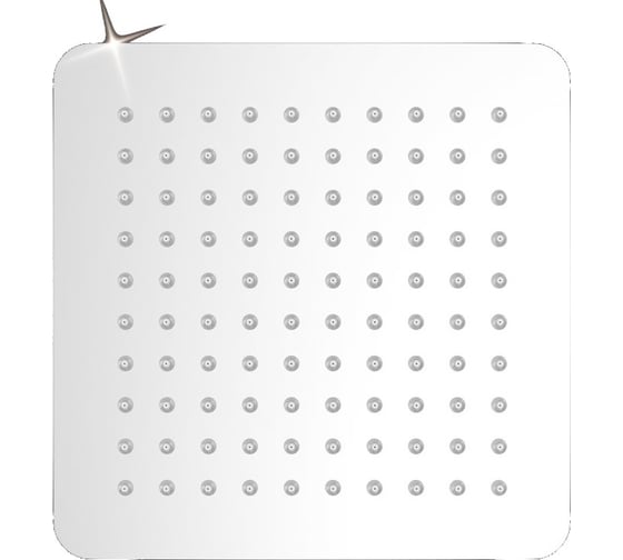 Верхний душ Elghansa нержавеющая сталь, квадратный 250х250х2 мм, SlimLine MQ-225 1