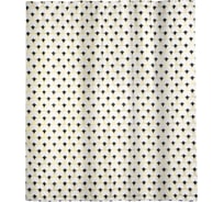 Занавеска WESS Gufo для ванной комнаты тканевая, цвет белый T668-1