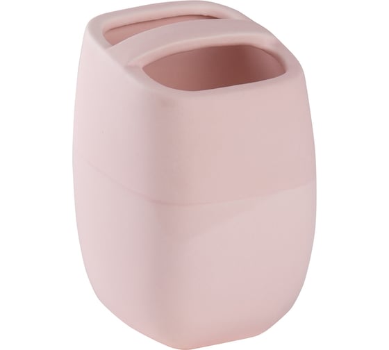Стакан для зубных щеток с разделителем WESS Brillar pink G86-87 1
