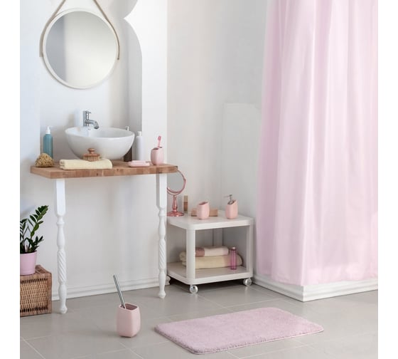 Стакан для зубных щеток с разделителем WESS Brillar pink G86-87
