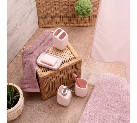 Стакан для зубных щеток WESS Brillar pink G85-87 1