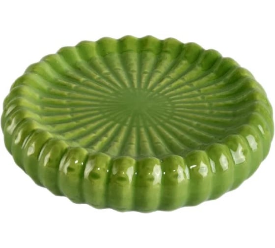 Мыльница VERRAN Cactus 11х2.5 см, цвет зеленый 880-30