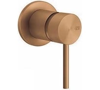 Смеситель встраиваемый Gessi Flessa однорычажный, на 1 выход, внешняя часть, цвет Warm Bronze Brushed PVD 54019.726