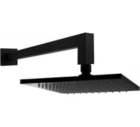 Верхний душ Paffoni SYNCRO 200x200, 8 мм, антикальций, черный матовый ZSOF075NO 00229232