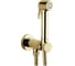 Гигиенический комплект Bossini Paloma Brass Mixer Set смеситель прогрессивный, душ, шланг 1250 мм, держатель с шланговым подключением, цвет золото E37005.021 1