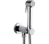 Гигиенический комплект Bossini Paloma Brass Mixer Set смеситель прогрессивный, душ, шланг 1250 мм, держатель с шланговым подключением, цвет хром E37005.030