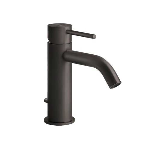 Смеситель для раковины Gessi Flessa донный клапан, соединительные шланги, цвет Black Metal Brushed PVD 54001.707