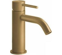Смеситель для раковины Gessi Flessa без донного клапана, соединительные шланги, цвет Brass Brushed PVD 54002.727