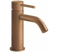 Смеситель для раковины Gessi Flessa без донного клапана, соединительные шланги, цвет Warm Bronze Brushed PVD 54002.726